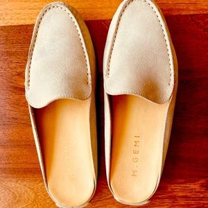 M. Gemi Felize Mule Latte Beige Suede Size US 5 IT 35
